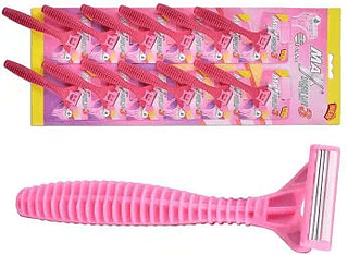 AFEITADORA MAX 3 MANGO GOMA ROSAL