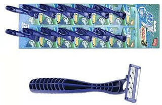 AFEITADORA MAX 3 SENCILLA AZUL